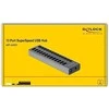 Delock External SuperSpeed USB Hub su 13 prievadų + jungikliu