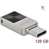 STICK DELOCK Mini USB 3.2Gen1 USB-C Speicherstick 128GB Metallgeh.