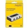 Šakotuvas DELOCK jungiklis RJ45 10/100/1000Mbps 2 prievadas