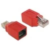 DELOCK NICz RJ45 Crossover Adapt. Bu-St kompaktiškas