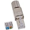 Delock RJ45 kištukas Cat.6A STP be įrankių
