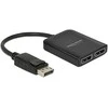 Delock DisplayPort 1.4 skirstytuvas 1 x DisplayPort zu 2 x DisplayPort MST