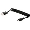 DELOCK kabelis USB 2.0-A kištukas > USB mini vyriškas suvyniotas kabelis