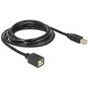 USB kabelis Delock USB-B - USB-B 2 m Juodas (83427)