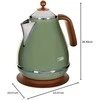 DELONGHI Icona Vintage Virdulys KBOV 2001.GR, 1,7L, 2000W, Nerūdijantis plienas, Žalias/Brown