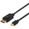 Kabelis DELTACO DisplayPort - mini DisplayPort, Ultra HD 30Hz, 10,8 Gb/s, juodas, 2,0m / DP-1121