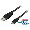 Kabelis DELTACO USB 2.0, 5 pin, 0.25m, juodas / USB-299S