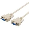 DELTACO nulinis modemo kabelis DB9ho-ho 5m DEL-25B