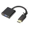 DELTACO DisplayPort į VGA adapteris, Full HD 60Hz, Juodas, 0,2m, 20 kontaktų ha - 15 kontaktų ho / DP-VGA7