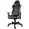 Žaidimų kėdė Deltaco GAM-080 Gaming Chair, PU oda, su RGB pašvietimu, Juoda