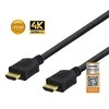 DELTACO High-Speed ​​​​Premium HDMI kabelis, 3 m, Ethernet, 4K UHD, Be ferito, juodas / HDMI-1030D