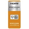 DELTACO didelės spartos HDMI kabelis, 5 m, Ethernet, 4K UHD, Be ferito juodas HDMI-1050D