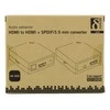 Adapteriai DELTACO HDMI į HDMI + SPDIF / 3.5mm, Ultra HD 30Hz, 5.1 / 2.1 audio, juodas / HDMI-7038