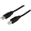 Kabelis DELTACO USB 2.0 "A-B", 2.0m, juodas / USB-218S
