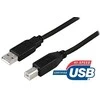 Kabelis DELTACO USB 2.0 "A-B", 2.0m, juodas / USB-218S
