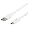 USB-C į USB-A kabelį, 1 m, 3A, USB 2.0, baltas DELTACO / USBC-1009M