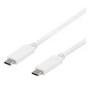 DELTACO USB-C į USB-C laidas, 1m, 10Gbps, 100W 5A, USB 3.1 Gen 2, USBC-1407