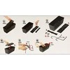 Prosperplast Lovelis su laikikliu Ratolla Antracyt, 38,6 x 15,4 x 14,2 cm