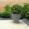 Apvalus sodo vazonas 40 x 42 cm antracito PATIO