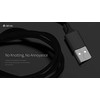 USB kabelis Devia Pheez microUSB 1.0m juodas