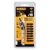 Dewalt Rinkinys sukimo antgalių 10elem. IMPACT TORISON, UCHWYT PRZEGUBOWY