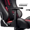Diablo Chairs Diablo X-Ray 2.0 King Size Juodas-Raudona ergonominė kėdė