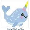 Diamond Dotz Deimantinė mozaika MAGIC NARWAHL 9x9 cm