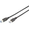 Kabelis USB Digitus USB-A - USB-A 1.8 m Juodas (DB-300115-018-S)