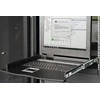 Digitus Konsolė modularna KVM 19'' LCD TFT, 8 portów VGA, touchpad, klaviatūra GE, juoda