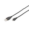 USB kabelis Digitus USB-A - 1 m Juodas (DB-300127- 010- S)