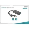 Assmann Electronic ASSMANN HDMI konverteris kabelis HDMI - DP+DVI+VGA M-F/F/F 0 2m 3 in 1 Multi-Media kabelis CE bl auksinis