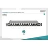 DIGITUS Cat.6A Slim komutacinė panelė, ekranuota, 12 prievadų, 0,5U, 10" jungtis