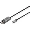 „Digitus“ | Dvikryptis adapterio kabelis | DB-300334-010-S | USB-C į DisplayPort
