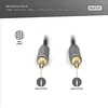 Digitus Skaitmenas | AUX garso kabelis stereo | DB-510110-018-S | 3,5 mm lizdas iki 3,5 mm lizdas 3,5 mm stereo kištukas | 3,5 mm stereo kištukas
