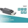 Assmann Electronic ASSMANN DisplayPort prijungimo kabelis DP M/M 3m su užraktu UHD 8K Vers. 1,3/1,4 mlrd