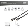 „Digitus“ | 8K PREMIUM HDMI 2.1 jungiamasis kabelis | DB-330200-010-S | HDMI kištukas (A tipo) | HDMI kištukas (A tipo) | HDMI į HDMI | 1 m