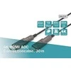 Digitus Hibridinis AOC HDMI 2.0 Premium didelės spartos Ethernet 4K60Hz UHD HDMI D/A HDMI D/A M/M kabelis, juodas, 30 m