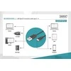 Assmann Electronic ASSMANN USB tipo C jungiamasis kabelis, tipas C į A