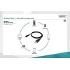 USB kabelis Digitus USB-A - 1 m Juodas (DB-300127- 010- S)