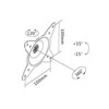 Assmann Electronic DIGITUS universalus sieninis laikiklis iki 69cm su pasukimo funkcija VESA 75x75mm 100x100mm juodas
