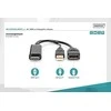 Assmann Electronic DIGITUS HDMI M to DP F su išoriniu maitinimu 4K 30Hz 2m Juodas