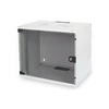 DIGITUS 254 mm (10") kabelių valdymo skydelis 0,5U, spalvotas pilkas RAL 7035, DN-10 ORG-1/2U