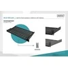 „Digitus“ | Fiksuota lentyna stelažams | DN-19 TRAY-1-SW | Fiksuoto montavimo lentynas galima lengvai sumontuoti ant dviejų priekinių 483 mm (19 colių) profilio bėgelių jūsų 483 mm (19 colių) tinklo arba serverių spintoje. Dėl stabilaus, perforuoto plieno lakšto, pasižyminčio didele apkrova, jie yra optimalus paviršius komponentams, kurie nėra tinkami 483 mm (19 colių) | Juodas