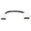 Digitus Modulis Keystone HDMI su su 12cm laidu, jungtis lizdams ir tuščioms plokštėms, moteriška/moteriška, balta