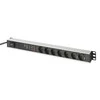 Assmann Electronic DIGITUS 1U Aliuminio PDU Montuojamas ant stovo 16A 4000W 250VAC 50/60Hz 7x lizdas CEE 7/7 2m kabelis CEE 7/7 kištukas