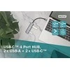 Digitus | USB-C 4 Port HUB 2x USB-A + 2x USB-C Gen2 | DA-70245 | USB-C Hub