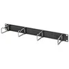 Assmann Electronic DIGITUS DN-97669 1U kabelių valdymo skydelis su šepečiu 4xplieniniai žiedai 40x75mm juodas RAL 9005