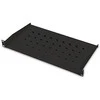 „Digitus“ | Fiksuota lentyna stelažams | DN-19 TRAY-1-SW | Fiksuoto montavimo lentynas galima lengvai sumontuoti ant dviejų priekinių 483 mm (19 colių) profilio bėgelių jūsų 483 mm (19 colių) tinklo arba serverių spintoje. Dėl stabilaus, perforuoto plieno lakšto, pasižyminčio didele apkrova, jie yra optimalus paviršius komponentams, kurie nėra tinkami 483 mm (19 colių) | Juodas