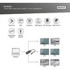 Digitus Skaitmenas | 3 prievadų MST vaizdo šakotuvas (USB-C-3x DisplayPort) | DS-45334
