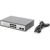 Šakotuvas Assmann Electronic DIGITUS 8 Port Gigabit Switch 8xRJ45 6xPoE + 2G SFP 180W 802.3 af/at/bt standarto palaikymas